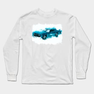 Classic Muscle Hot Rod Car Vintage style illustration art for the Hot Rod Enthusiasts Long Sleeve T-Shirt